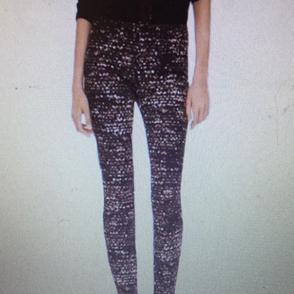 Tory Burch Black Flash Allover Jeans - Picture 12 of 12